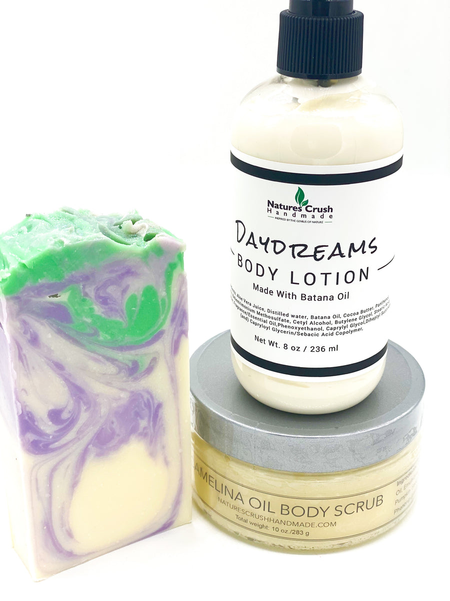 Body Lotion, Soap, and Body Scrub Set