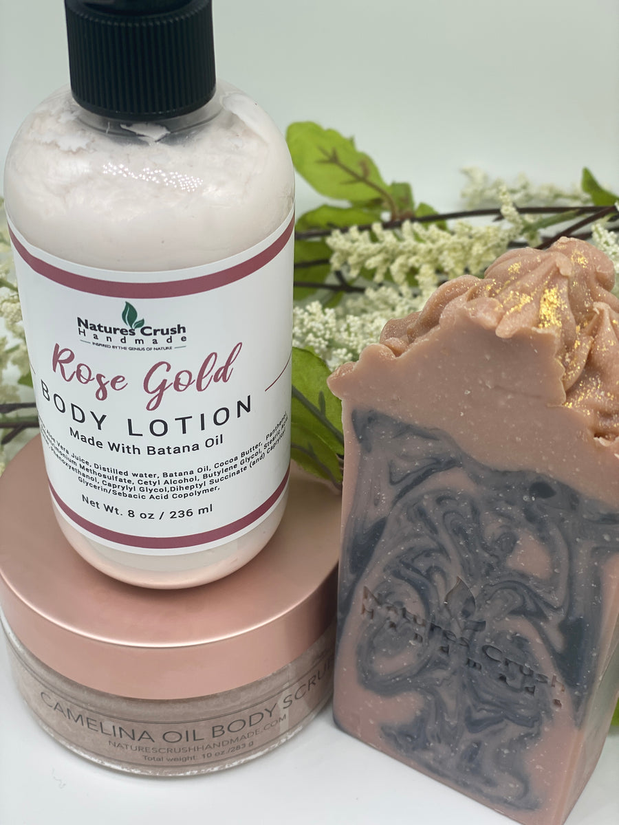 Rose Gold Bath Set with body butter